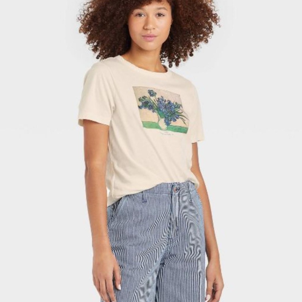 "Irises" by Vincent Van Gogh graphic tee